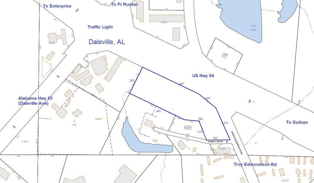 3.95 Acres Highway 84 near Fort Rucker Gateway, Daleville, AL 36322